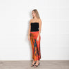 SIR Orange Print Silk Maxi Skirt