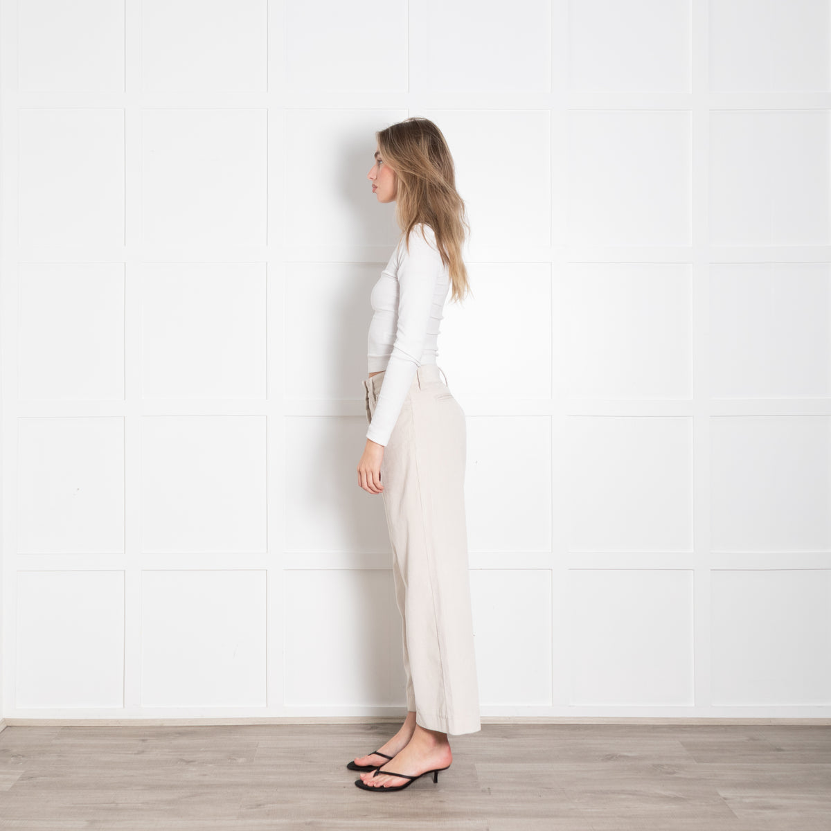 'S Max Mara Beige Corduroy Trousers