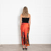 SIR Orange Print Silk Maxi Skirt