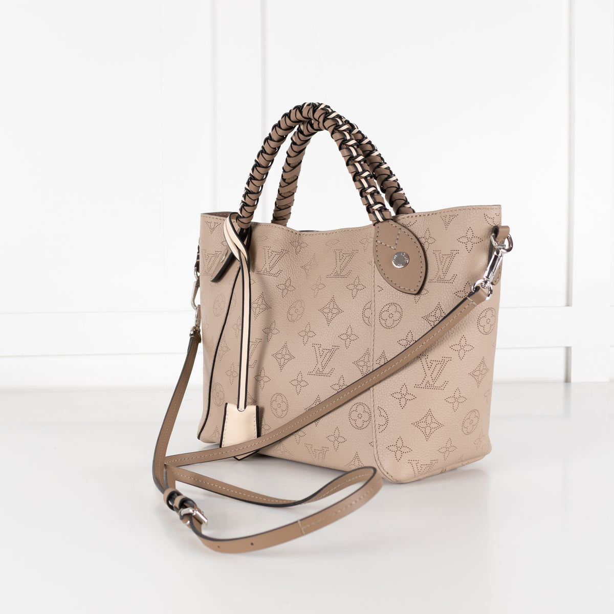 Louis Vuitton Taupe Perforated Monogram Leather Hina Bag