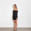 Reformation Black Off The Shoulder Mini Dress