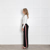 Wyse Black Pink Green Side Stripe Tracksuit Trousers