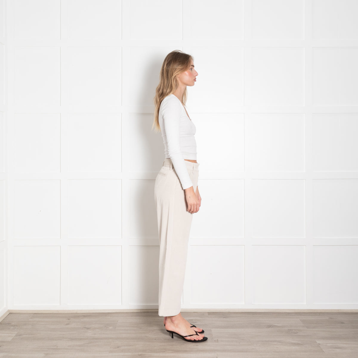'S Max Mara Beige Corduroy Trousers