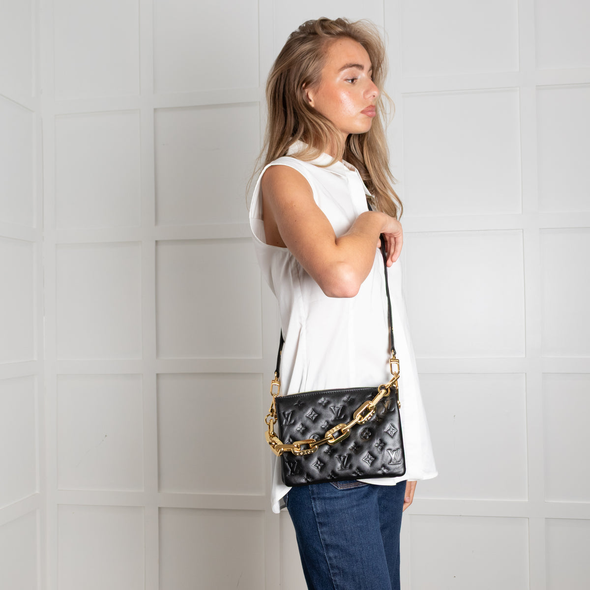 Louis Vuitton Black Coussin BB Bag