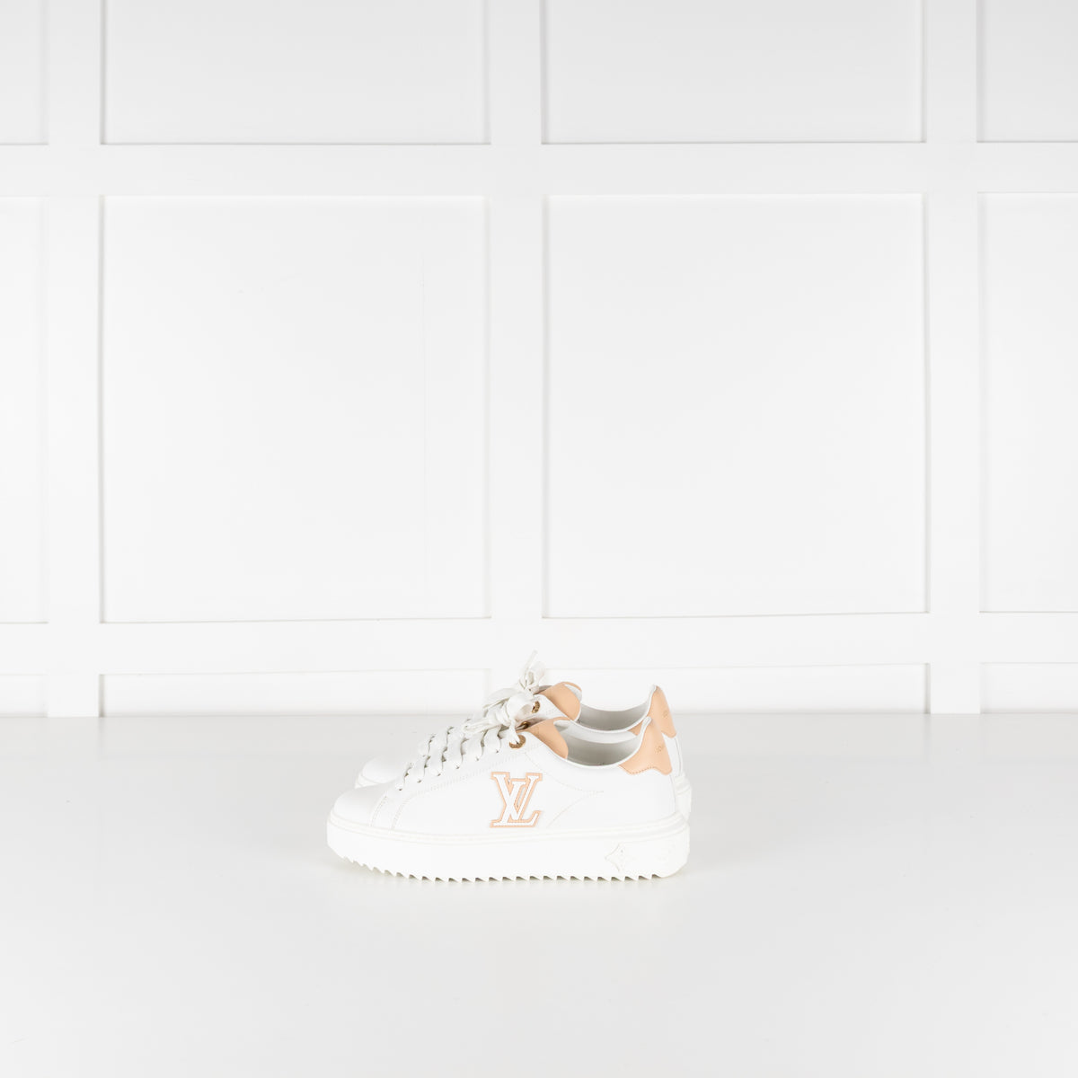 Louis Vuitton Time Out Beige & White Trainers