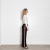 Wyse Black Pink Green Side Stripe Tracksuit Trousers