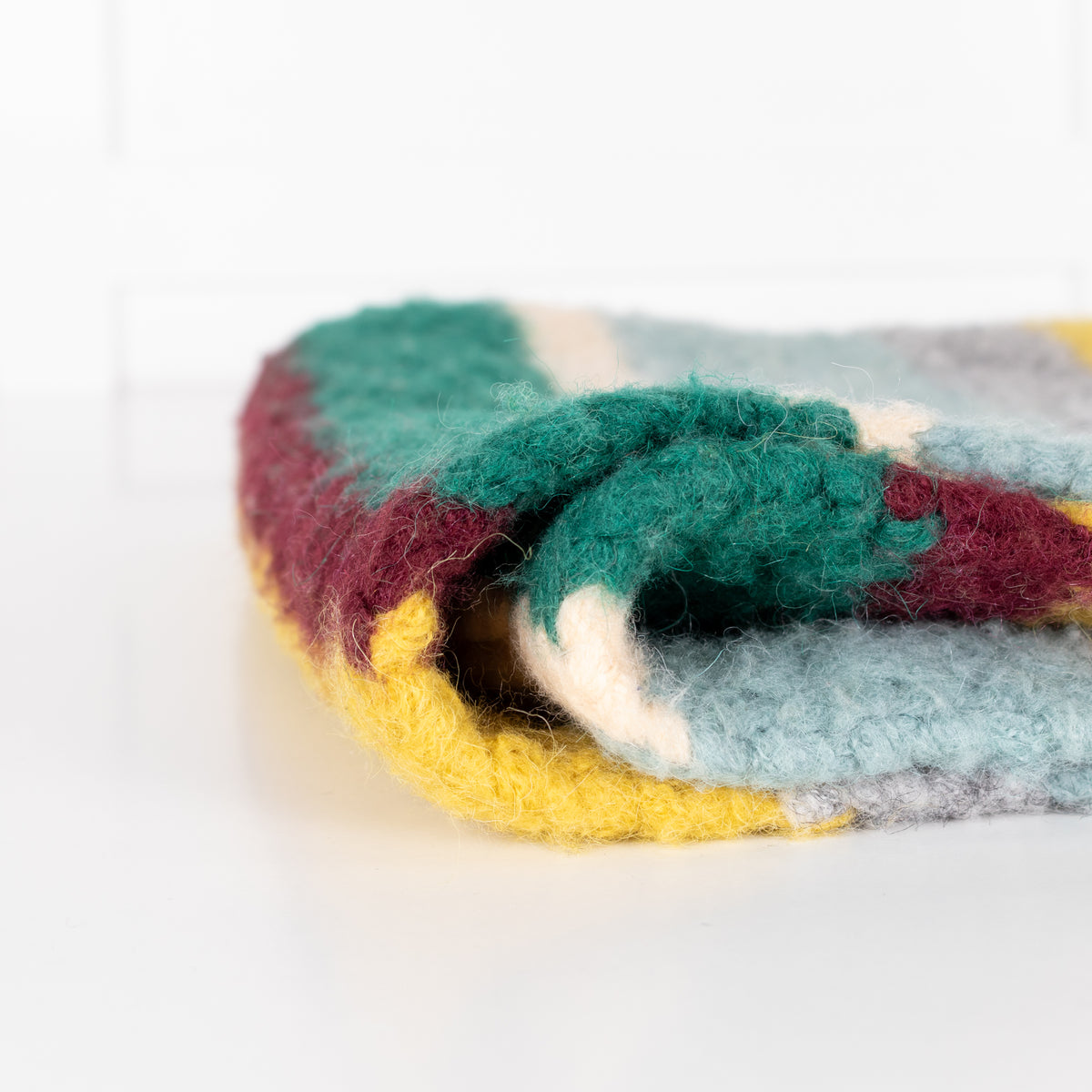 Wyse Multicoloured Chunky Knit Scarf