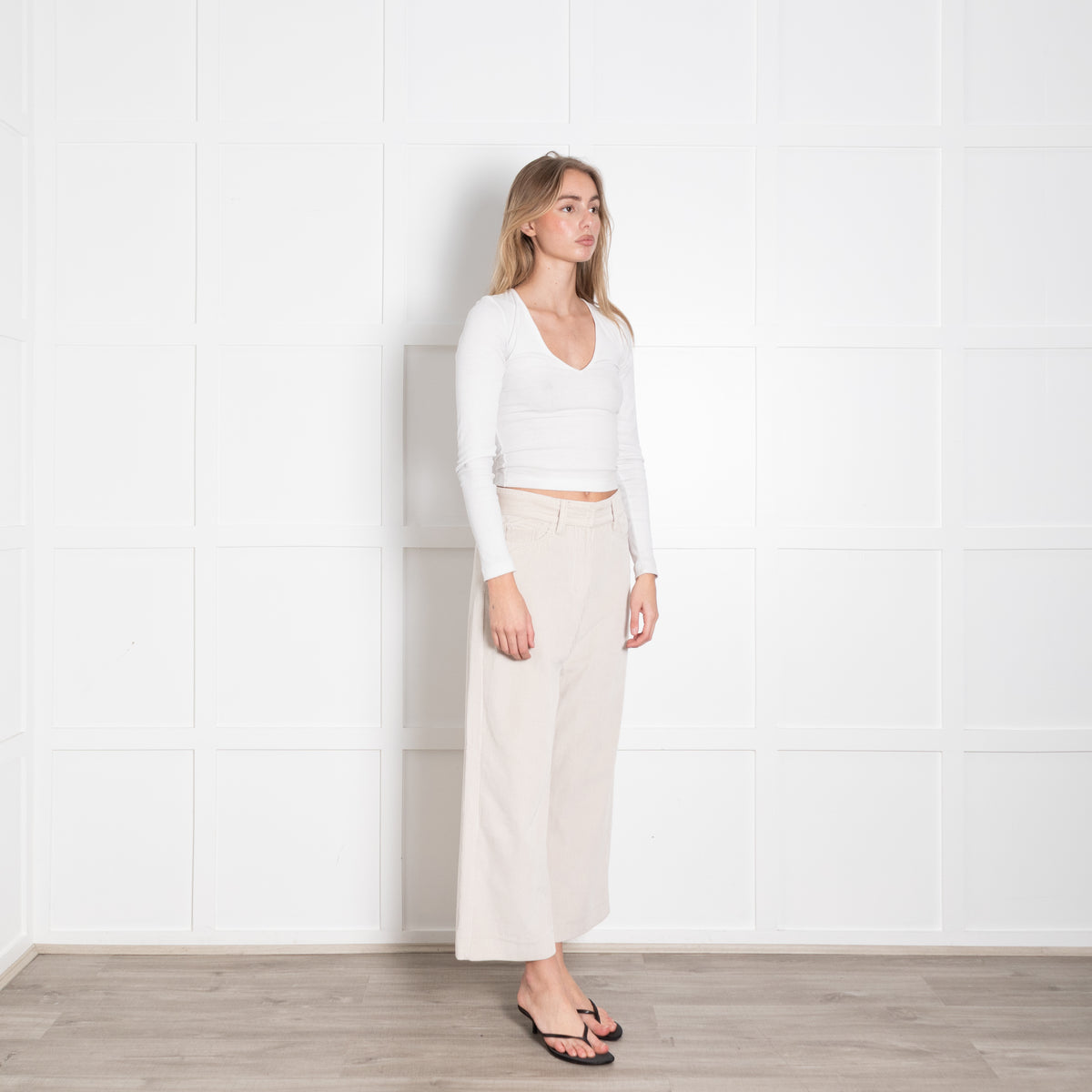 'S Max Mara Beige Corduroy Trousers