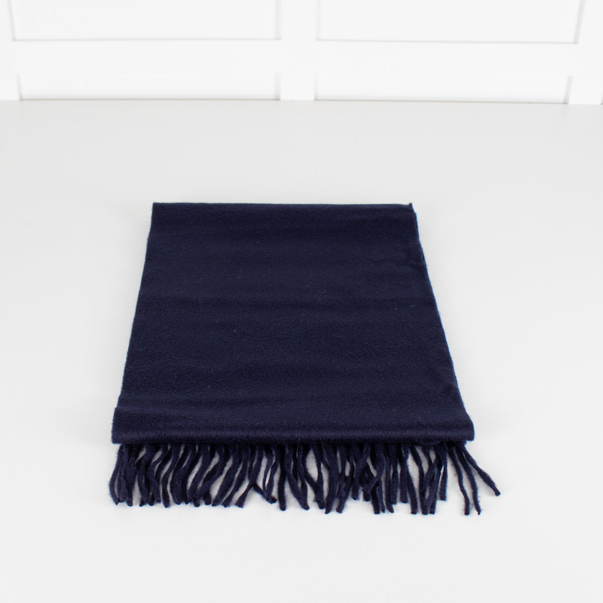 Fortnum and Mason Navy Cashmere Scarf