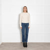 Autumn Cashmere Cream Cable Knit Short Jumper