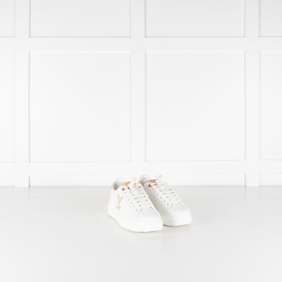 Louis Vuitton Time Out Beige & White Trainers