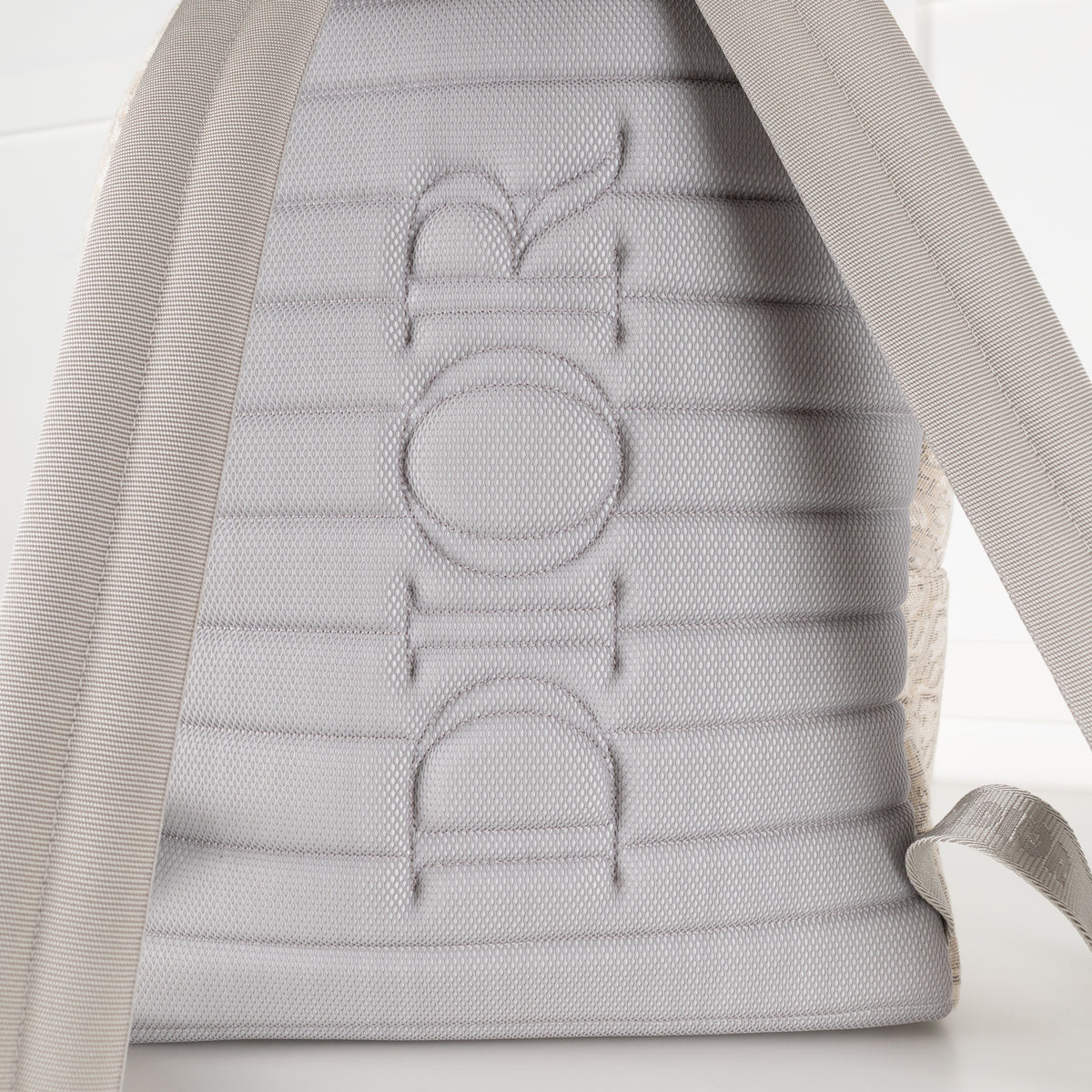 Dior White & Cream Canvas Monogram Rider Rucksack