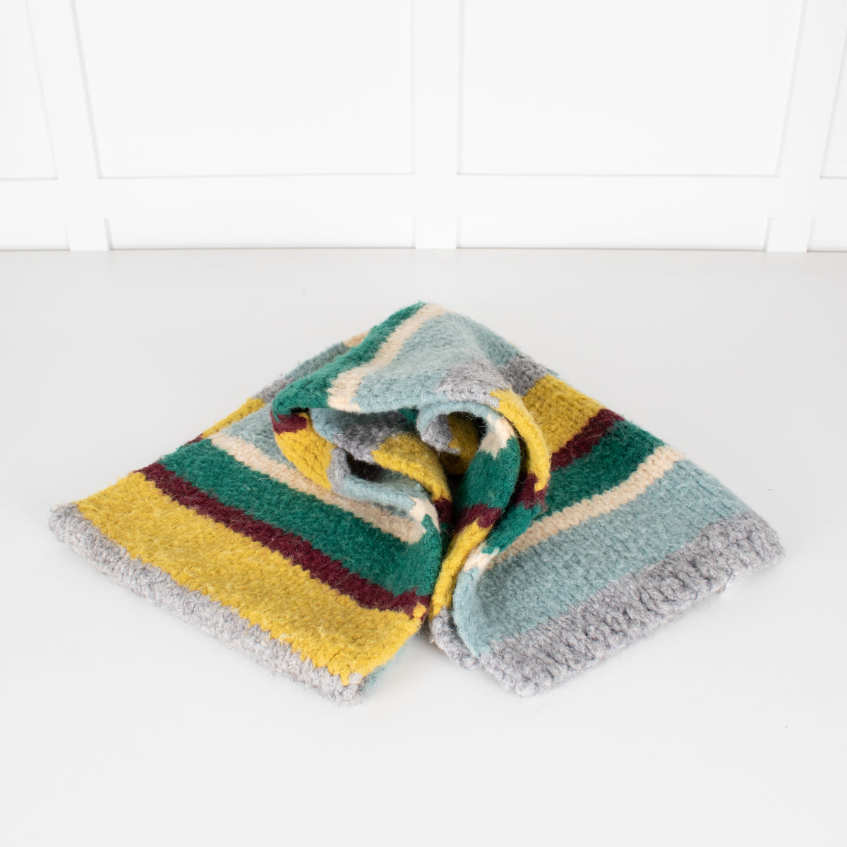 Wyse Multicoloured Chunky Knit Scarf