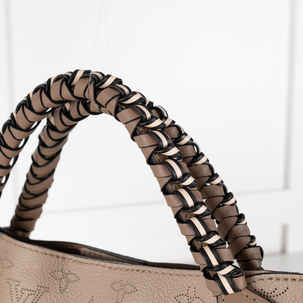 Louis Vuitton Taupe Perforated Monogram Leather Hina Bag