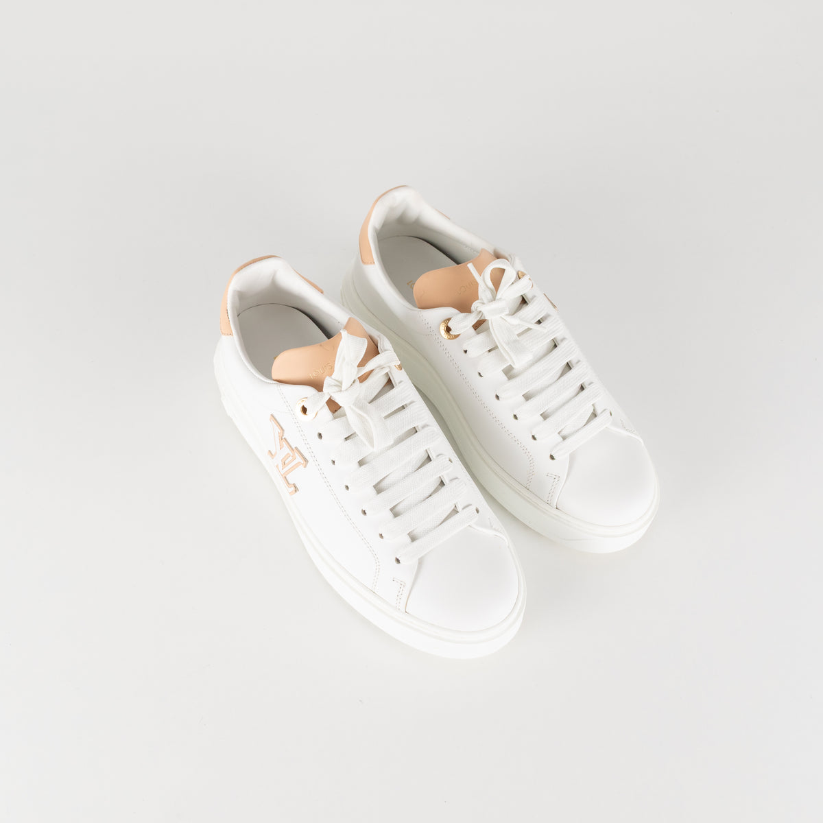 Louis Vuitton Time Out Beige & White Trainers