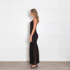 Violante Black Gown with Sheer Skirt