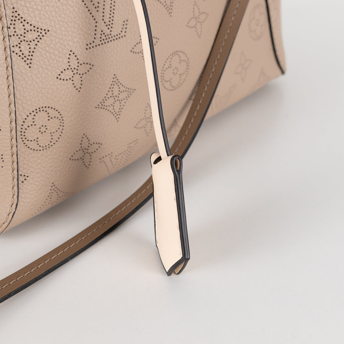 Louis Vuitton Taupe Perforated Monogram Leather Hina Bag
