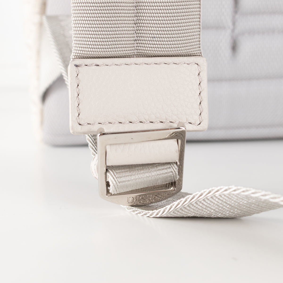 Dior White & Cream Canvas Monogram Rider Rucksack
