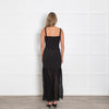Violante Black Gown with Sheer Skirt