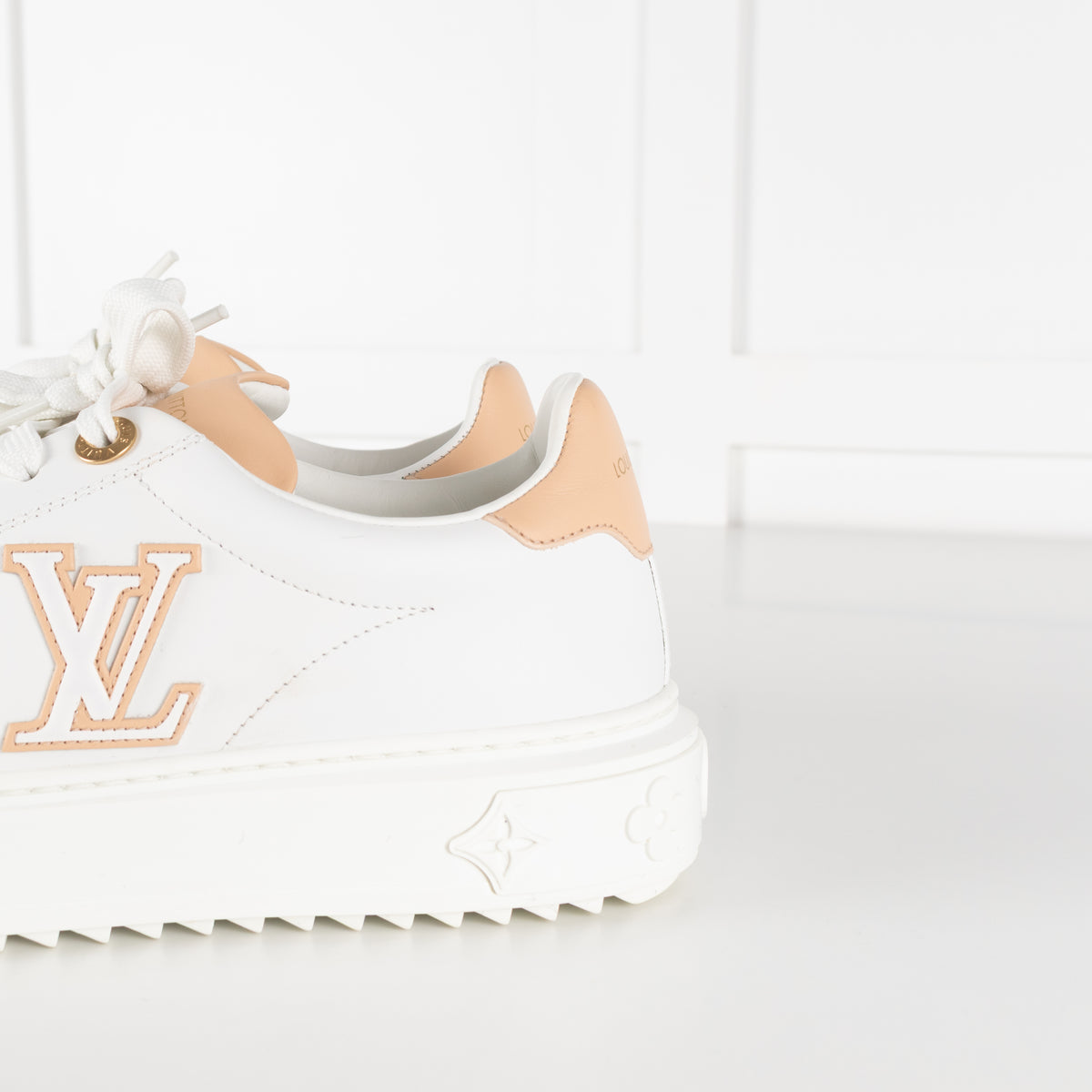 Louis Vuitton Time Out Beige & White Trainers
