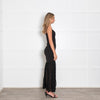 Violante Black Gown with Sheer Skirt