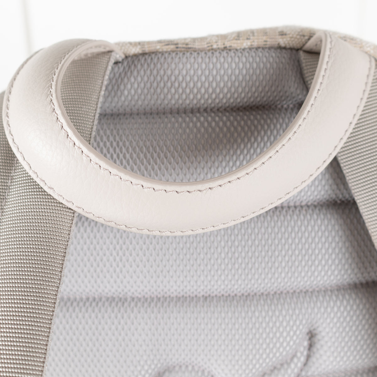 Dior White & Cream Canvas Monogram Rider Rucksack