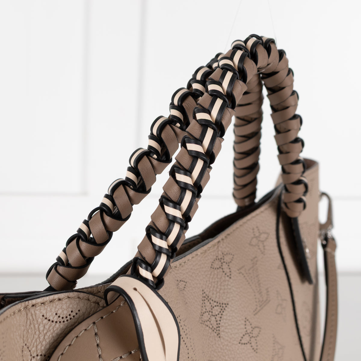 Louis Vuitton Taupe Perforated Monogram Leather Hina Bag