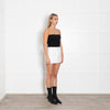 16Arlington White Leather Mini Skirt