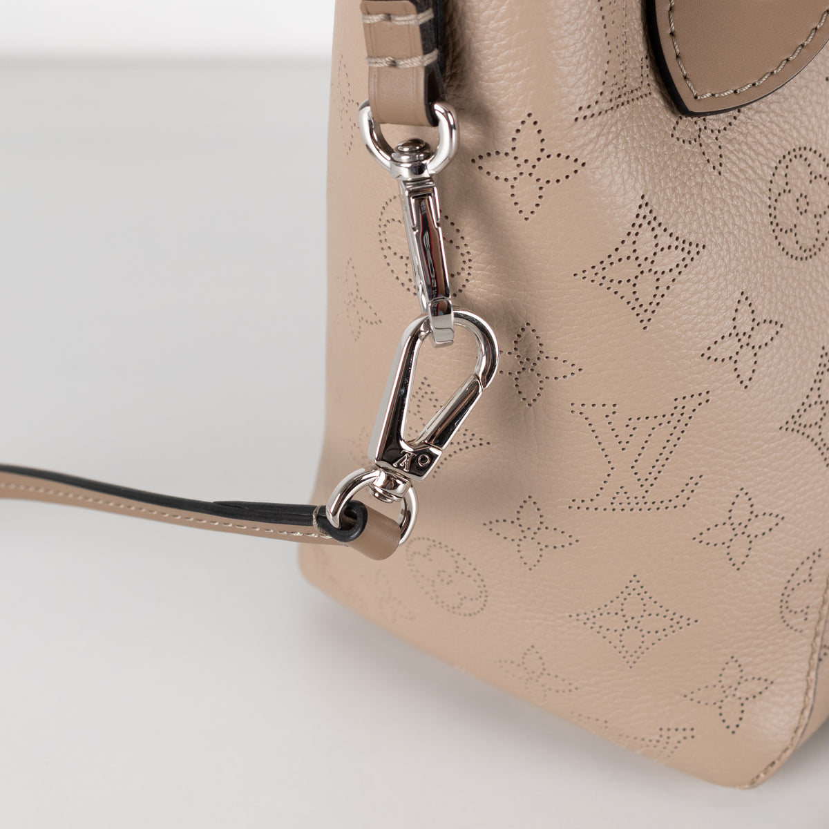 Louis Vuitton Taupe Perforated Monogram Leather Hina Bag