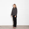 Soeur Grey Belted Drop Shoulder Jacket