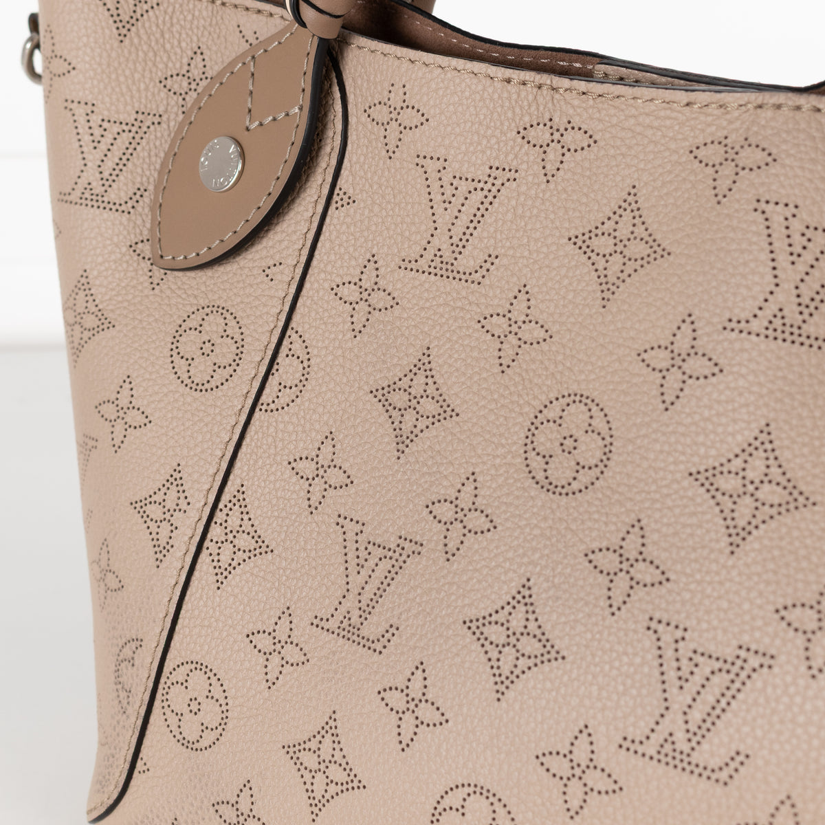 Louis Vuitton Taupe Perforated Monogram Leather Hina Bag