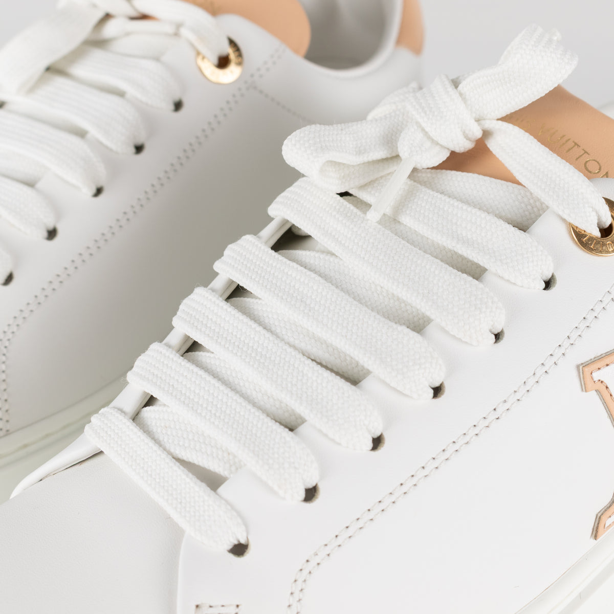 Louis Vuitton Time Out Beige & White Trainers