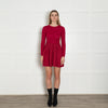 Red Valentino Red Knit Fit And Flare Dress
