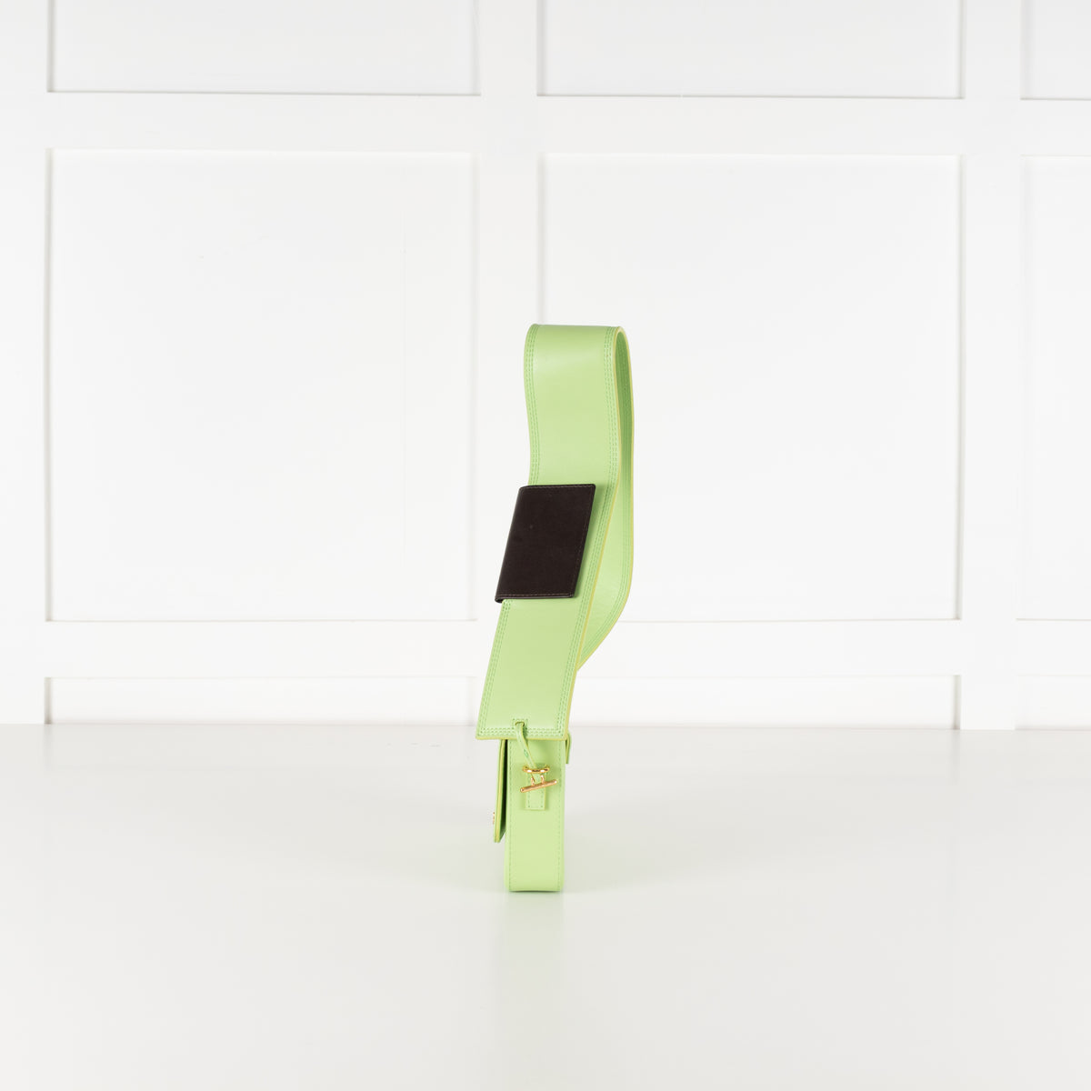 Jacquemus Lime Green Le Carinou Leather Shoulder Bag