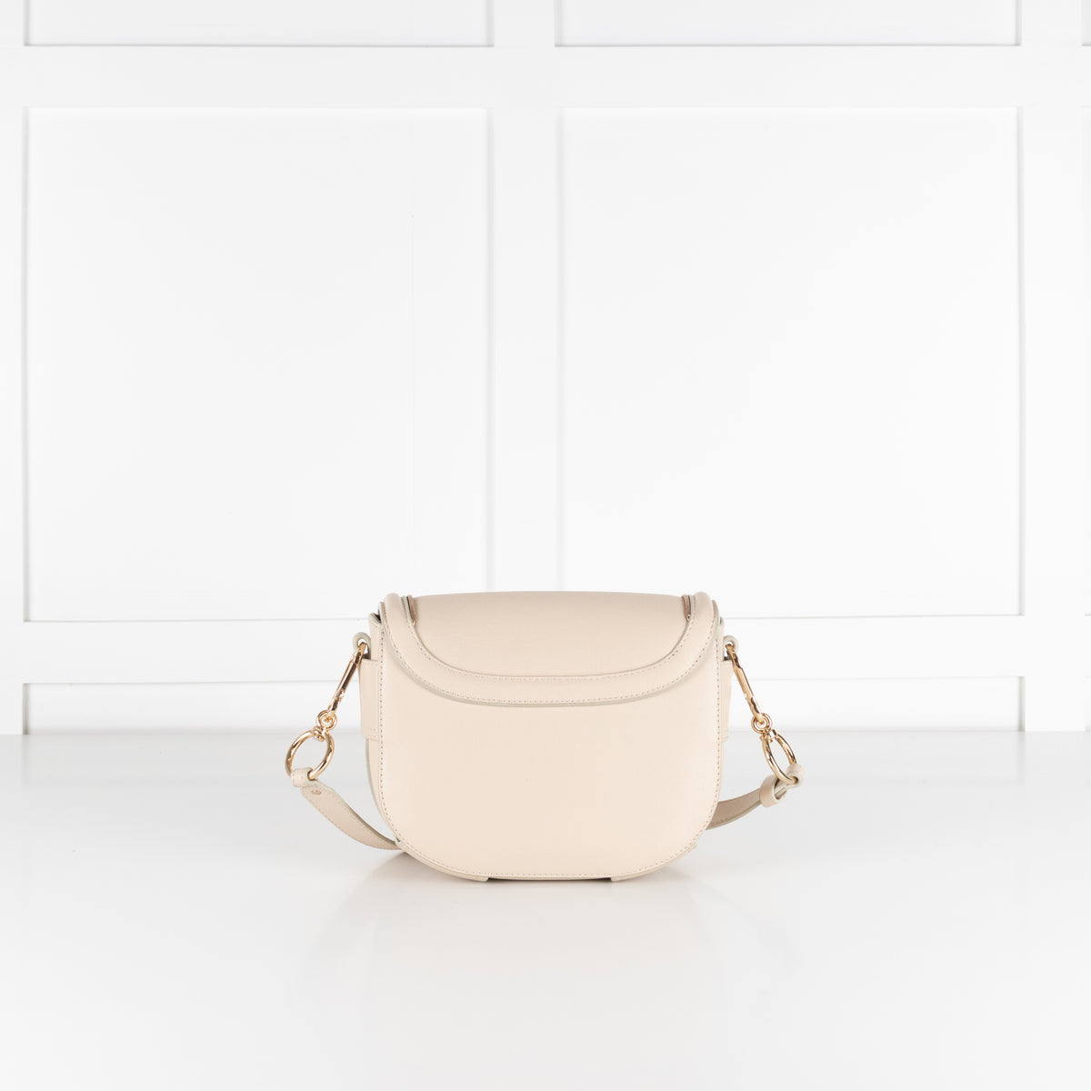 See By Chloe Beige Mara Crossbody With Gold Hardware