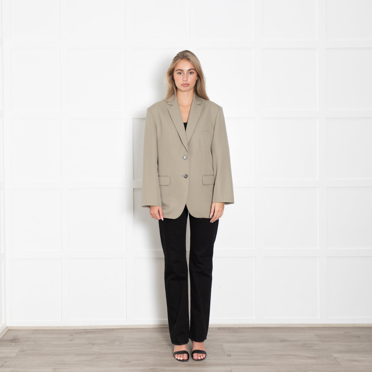 Marni Taupe Black Colour Block Jacket