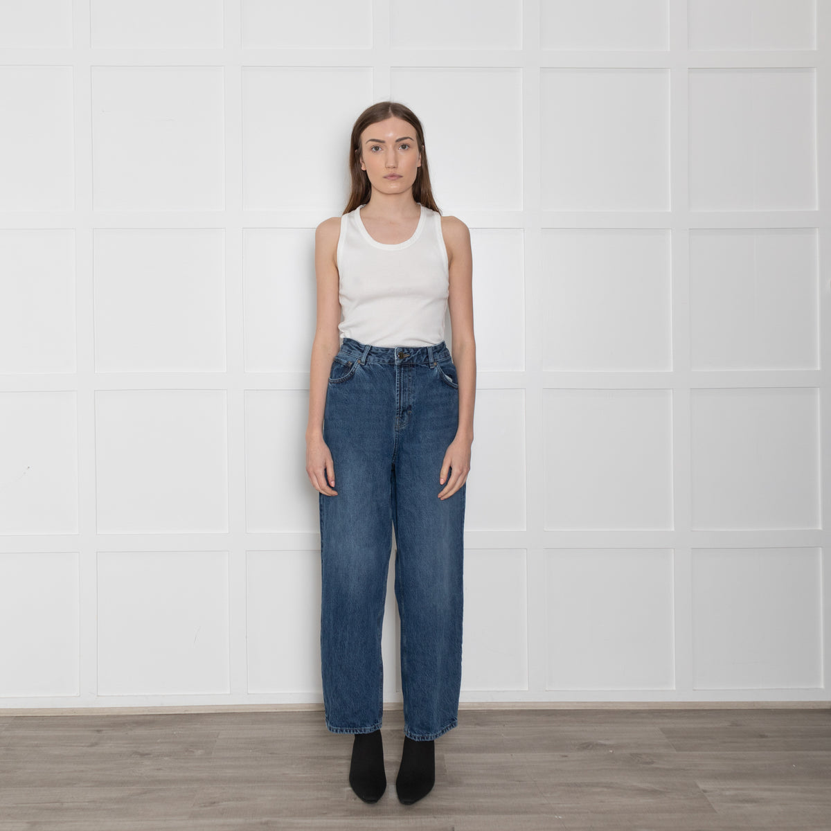 Mos Mosh Heyanno Dark Blue Straight Leg Jeans