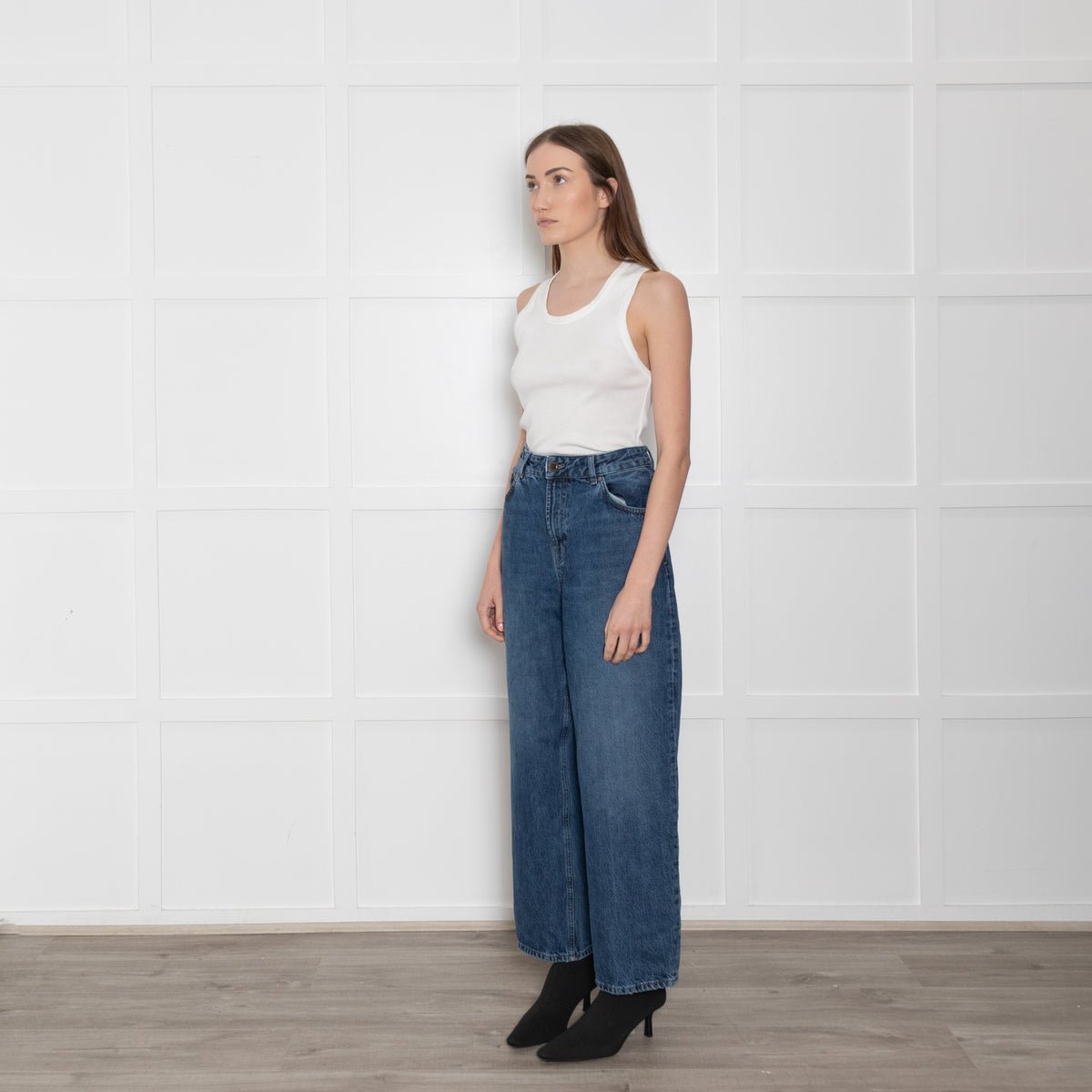 Mos Mosh Heyanno Dark Blue Straight Leg Jeans