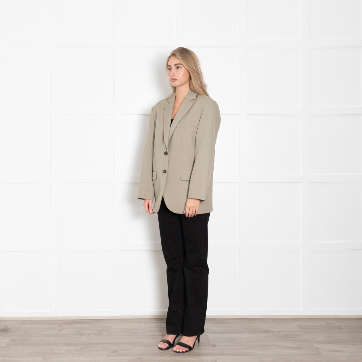 Marni Taupe Black Colour Block Jacket