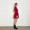 Red Valentino Red Knit Fit And Flare Dress