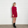 Red Valentino Red Knit Fit And Flare Dress