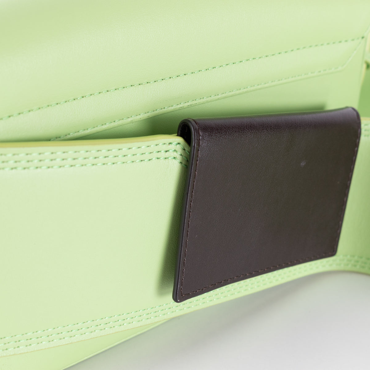 Jacquemus Lime Green Le Carinou Leather Shoulder Bag