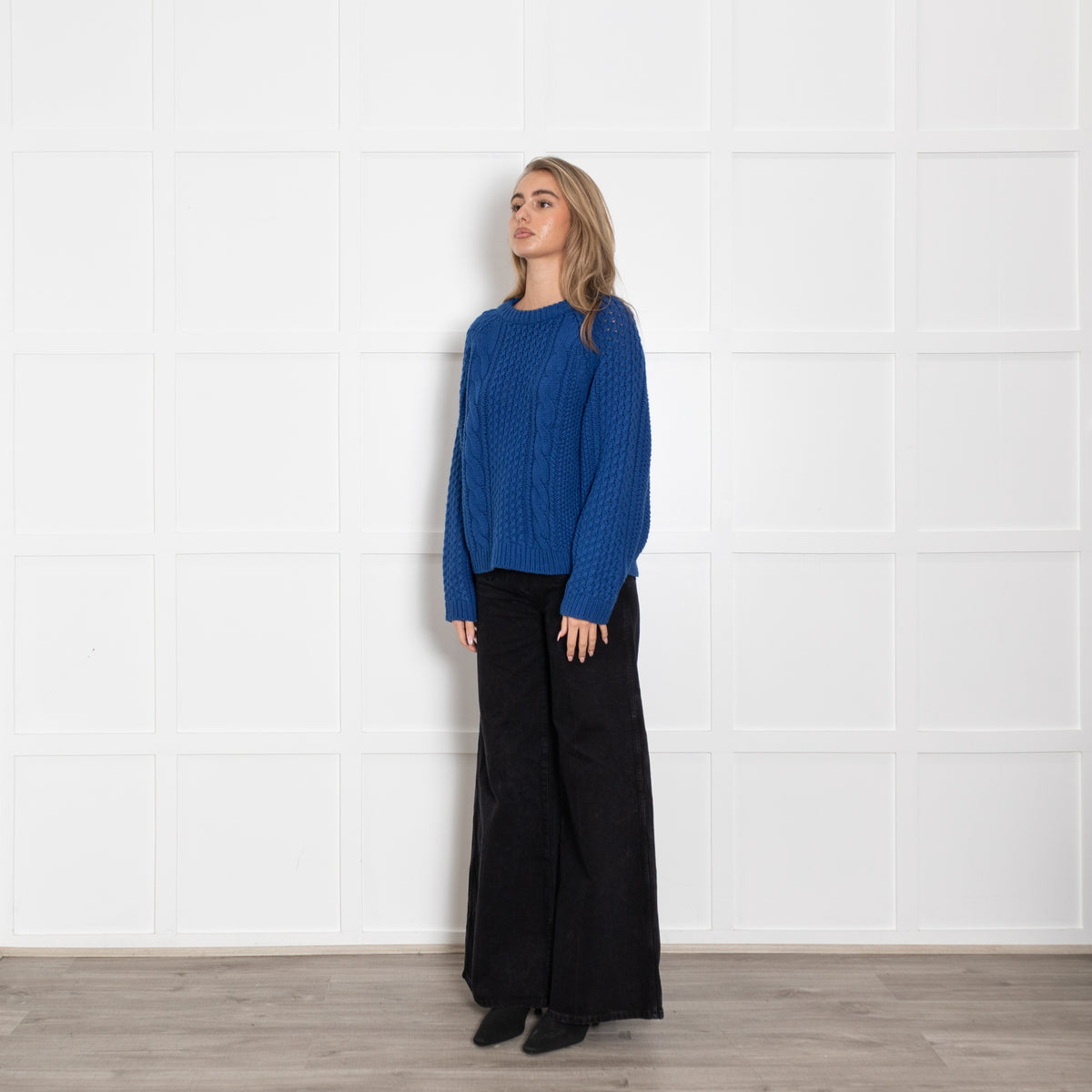 Acne Blue Chunky Knit Jumper