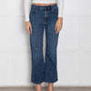 J Brand Blue Denim Cropped Stretchy Jeans