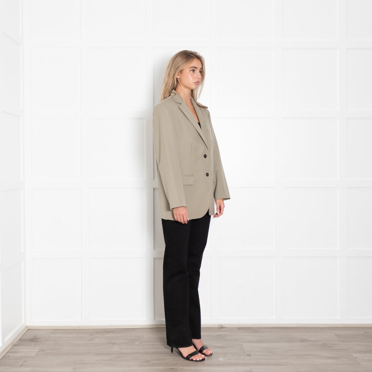 Marni Taupe Black Colour Block Jacket