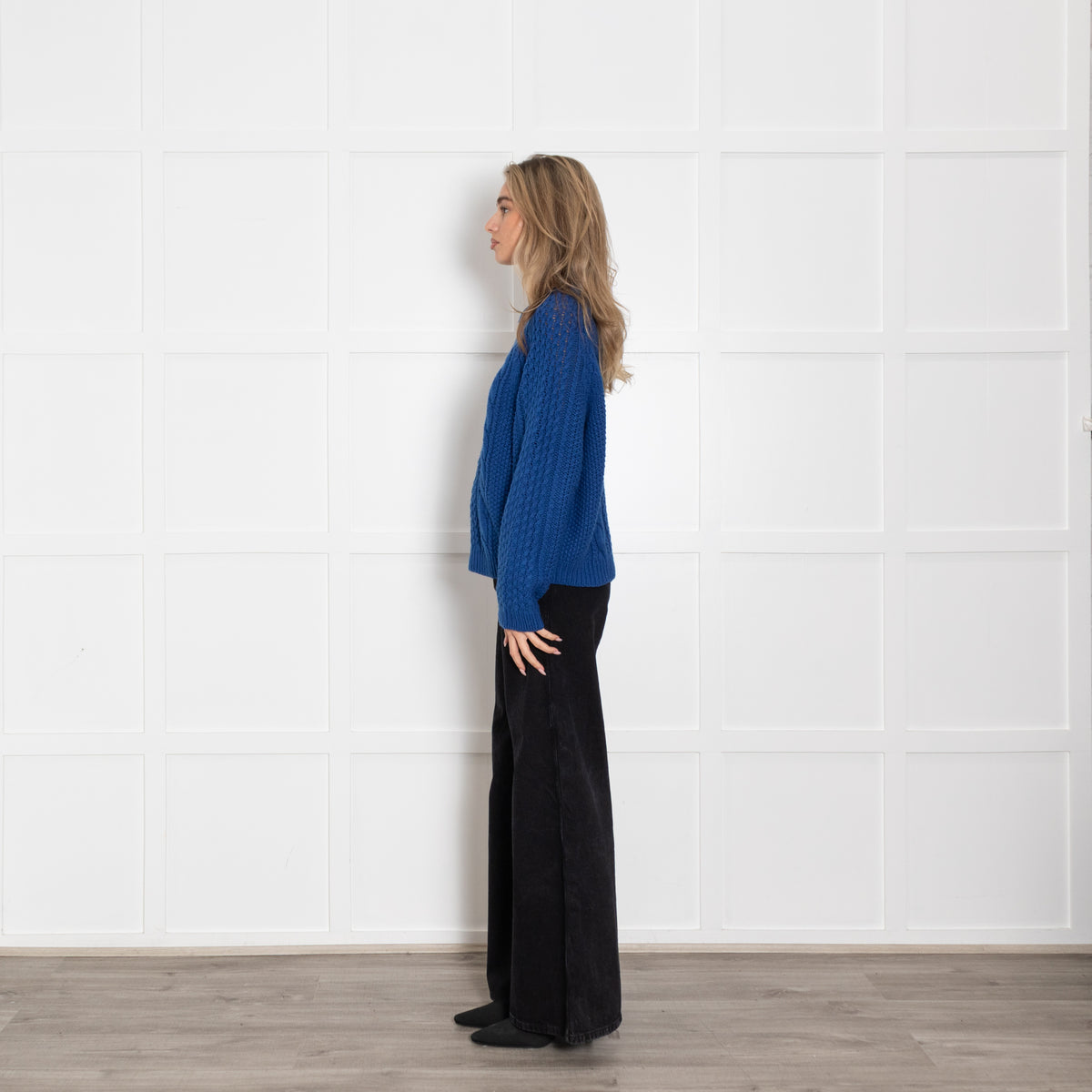 Acne Blue Chunky Knit Jumper