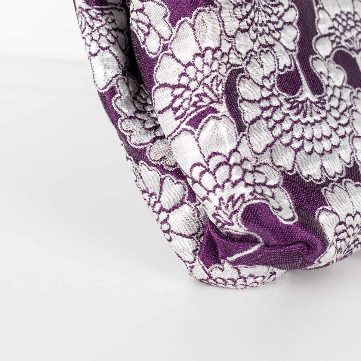 Marni Floral Jacquard Framed Purple Shoulder Bag