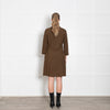Antonelli Khaki 3/4 Sleeve Buttoned Up Dress