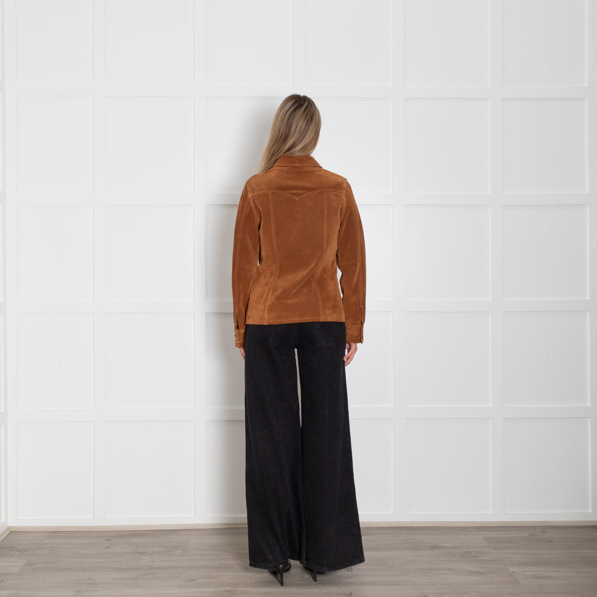 Nili Lotan Tan Suede Jamison Jacket