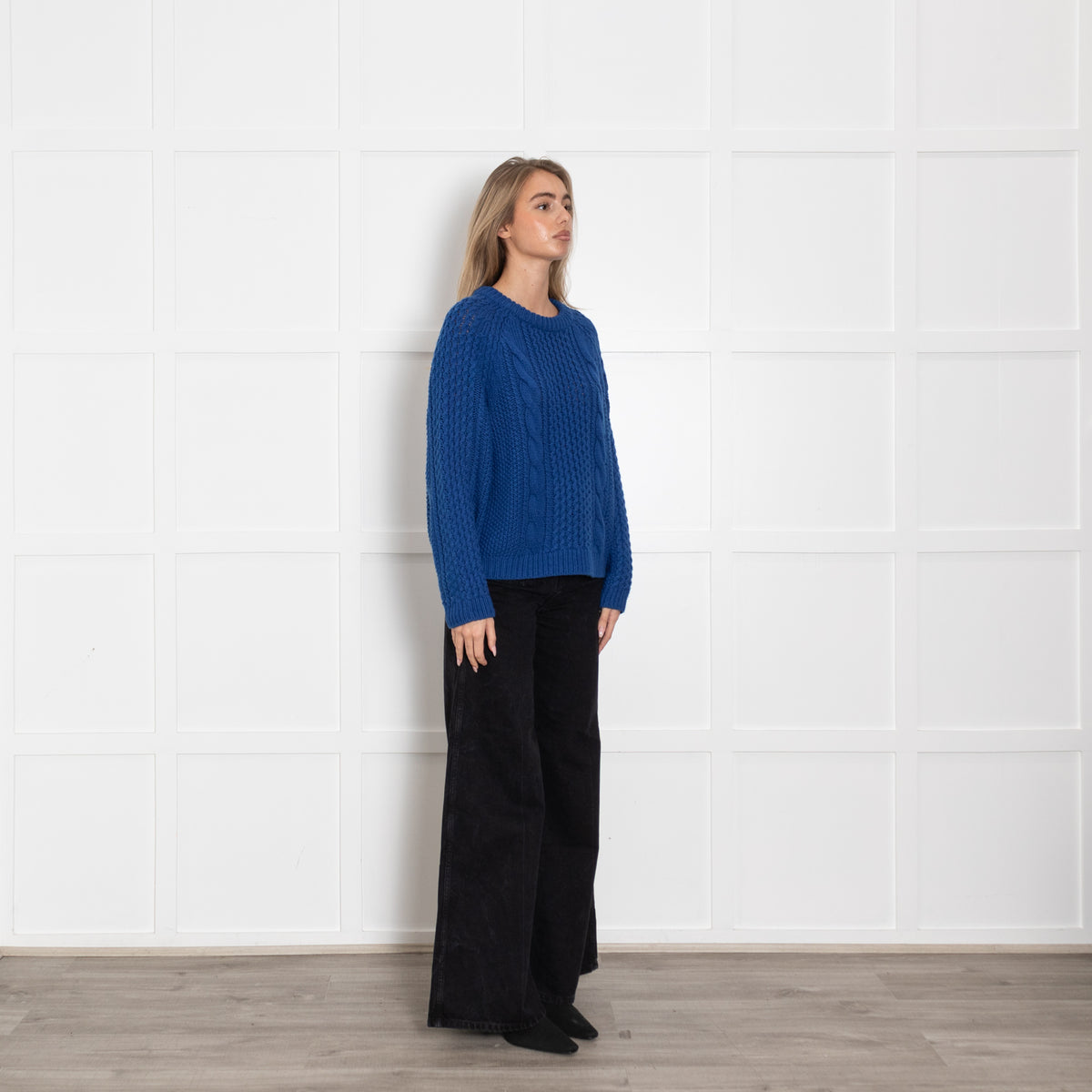 Acne Blue Chunky Knit Jumper